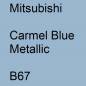 Preview: Mitsubishi, Carmel Blue Metallic, B67.